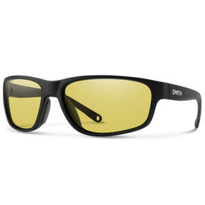 SMITH REDDING 2 MATTE BLACK + CHROMAPOP GLASS POLARIZED LOW LIGHT YELLOW LENS