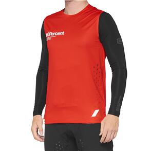 100% R-CORE CONCEPT SLEEVELESS JERSEY RED 