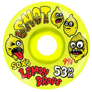 SNOT WHEELS 53 99 LEMON DROPS CONICAL YELLOW