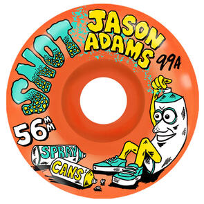 SNOT WHEELS 56 99 JASON ADAMS SPRAY CANS CONICAL ORANGE