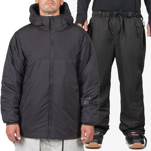 ENDEAVOR SNOWBOARDS 2025 AEROSHIELD INSULATED JACKET BLACK + 2L RANGER PANT BLACK