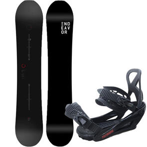 ENDEAVOR SNOWBOARDS 2023 PIONEER ALL MOUNTAIN LEGACY SERIES + TECHNINE ALL COMERS SNOWBOARD BINDING