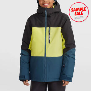 ONEILL SNOW SAMPLE - 2026 BOYS CARBONITE SNOW JACKET - BLACK OUT LIME ALMA