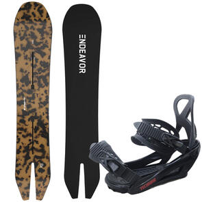 ENDEAVOR SNOWBOARDS 2024 ARCHETYPE SNOWBOARD - ACETATE + TECHNINE ALL COMERS SNOWBOARD BINDING
