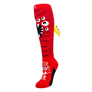 CRAZY SOCKS SLITTLE MONSTER RED (SINGLE SOCK)