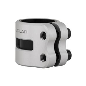 DRONE SOLAR 1 DOUBLE CLAMP - SILVER ANODISED