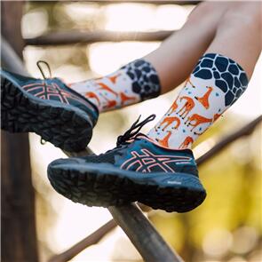 SOX FOOTWEAR GIRAFFE CREW SOCKS 