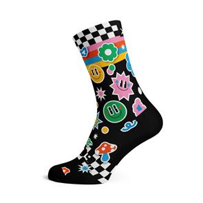 SOX FOOTWEAR STICKER CREW SOCKS