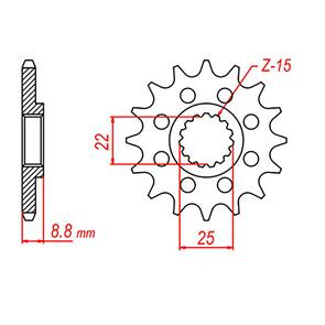 WHITES SPKT FRONT OE STEEL 1901 11T #520