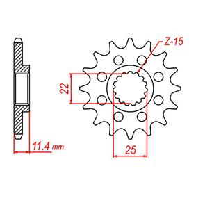 WHITES SPKT FRONT OE STEEL 1902 14T #520