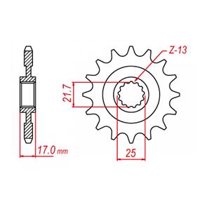 WHITES SPKT FRONT OE STEEL 1381 15T #520