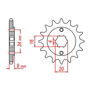 WHITES SPKT FRONT OE STEEL 1554 12T #520