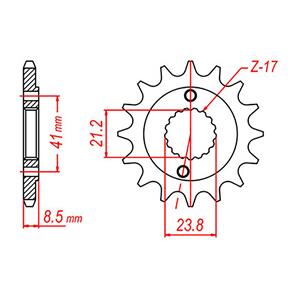 WHITES SPKT FRONT OE STEEL 1322 13T #520