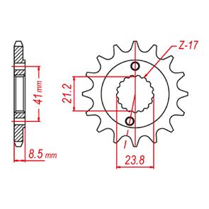 WHITES SPKT FRONT OE STEEL 1322 16T #520