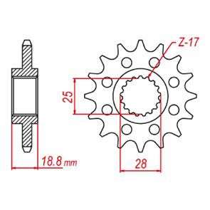 WHITES SPKT FRONT OE STEEL 705 15T #520