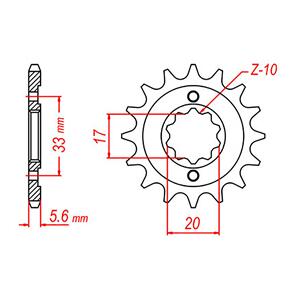 WHITES SPKT FRONT OE STEEL 430 12T #520