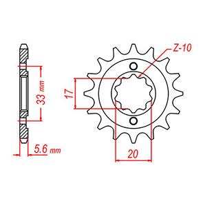 WHITES SPKT FRONT OE STEEL 430 13T #520