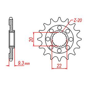 WHITES SPKT FRONT OE STEEL 1446 14T #520