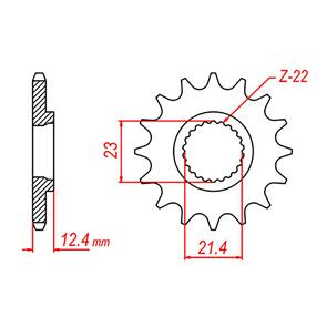 WHITES SPKT FRONT OE STEEL 1594 16T #428