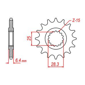 WHITES SPKT FRONT OE STEEL 1592 13T #520