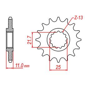 WHITES SPKT FRONT OE STEEL 1595 16T #520