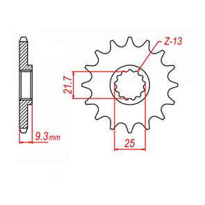 WHITES SPKT FRONT OE STEEL 18NC MTX 1539 #520