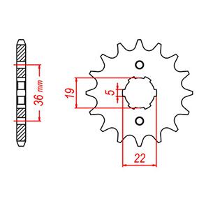 WHITES SPKT FRONT OE STEEL 1352 12T #520