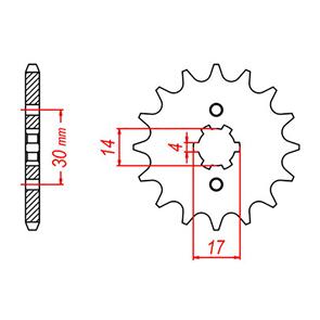 WHITES SPKT FRONT OE STEEL 249 15T #420