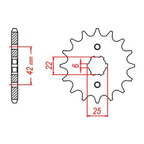 WHITES SPKT FRONT OE STEEL 278 15T #530