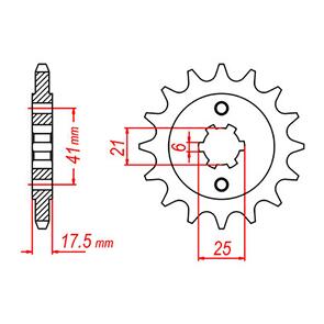 WHITES SPKT FRONT OE STEEL 294 15T #525