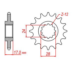 WHITES SPKT FRONT OE STEEL 295 15T #530