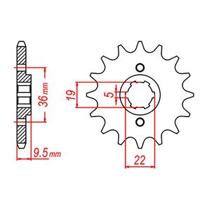 WHITES SPKT FRONT OE STEEL 337 13T #520