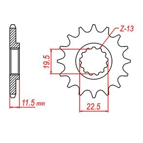 WHITES SPKT FRONT OE STEEL 409 12T #428