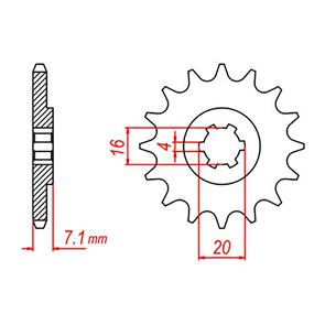 WHITES SPKT FRONT OE STEEL 422 11T #520