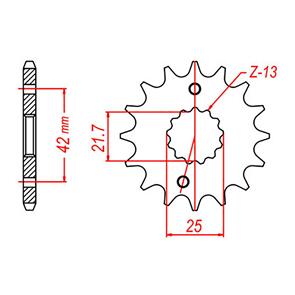 MTX SPF43815RC SPROCKET FRONT MTX 565 15T #520