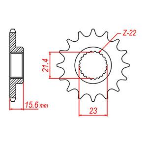 WHITES SPKT FRONT OE STEEL 577 14T #520