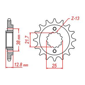 WHITES SPKT FRONT OE STEEL 511 14T #520