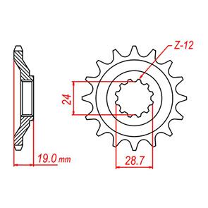 WHITES SPKT FRONT OE STEEL 526 15T #630