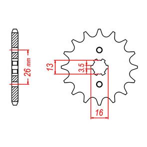 WHITES SPKT FRONT OE STEEL 563 10T #420