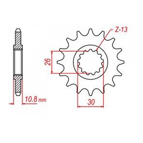 WHITES SPKT FRONT OE STEEL 579 16T #530