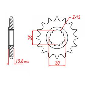 WHITES SPKT FRONT OE STEEL 579 19T #530