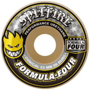 SPITFIRE FORMULA4 53MM 99A CONICAL YELLOW