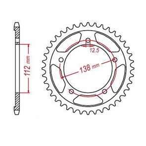 MTX SPROCKET REAR MTX 1316 41T #520