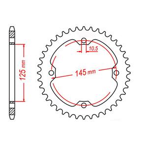 MTX SPKT REAR OE STEEL 1857 38T #520