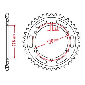 MTX SPKT REAR OE STEEL 1870 48T #428