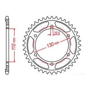 MTX SPKT REAR OE STEEL 479 39T #530