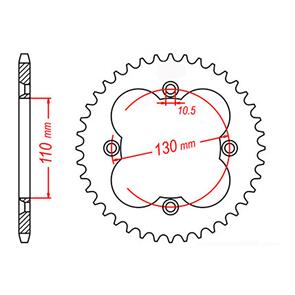 MTX SPKT REAR OE STEEL 1350 37T #520