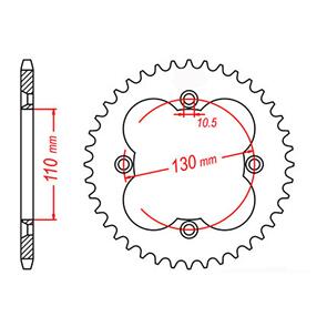 MTX SPKT REAR OE STEEL 1350 38T #520