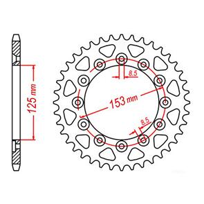 MTX SPKT REAR OE STEEL 210 55T #520 8.5MM