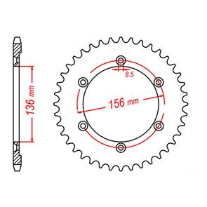 MTX SPKT REAR OE STEEL 1791 41T #525